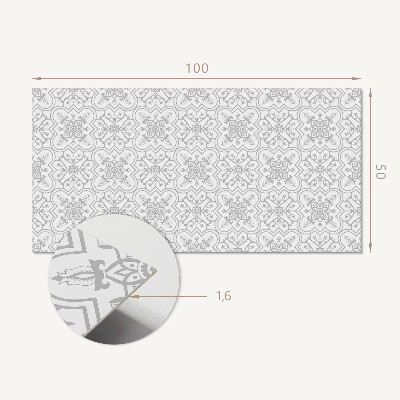 Panneau mural Motif floral avec détails décoratifs