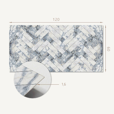 Rev?tement mural Motif marbré ? chevrons