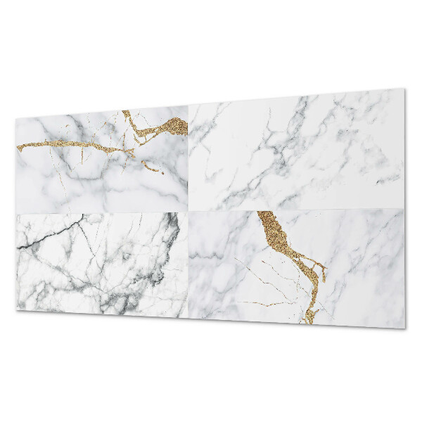 Panneau décoratif mural Motifs en marbre aux veines délicates