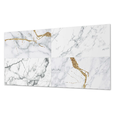 Panneau décoratif mural Motifs en marbre aux veines délicates