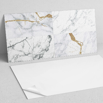 Panneau décoratif mural Motifs en marbre aux veines délicates