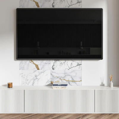 Panneau décoratif mural Motifs en marbre aux veines délicates