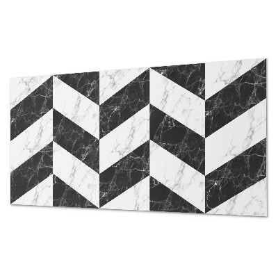 Panneau mural Marbre ? chevrons dans un style élégant