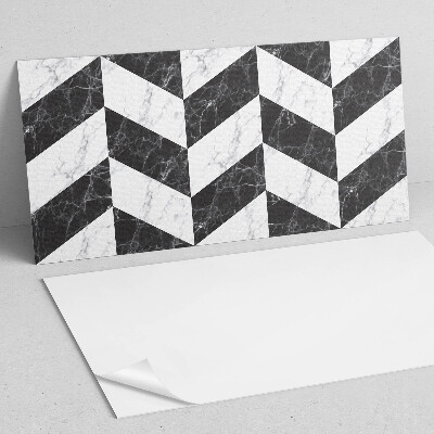 Panneau mural Marbre ? chevrons dans un style élégant