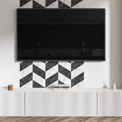 Panneau mural Marbre ? chevrons dans un style élégant