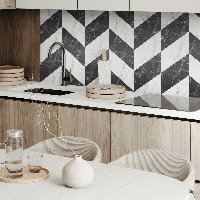 Panneau mural Marbre ? chevrons dans un style élégant