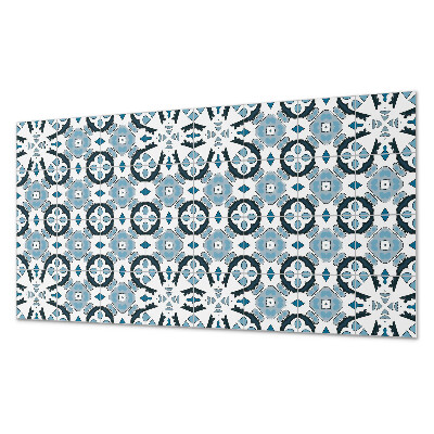 Panneau mural Motif de carreaux de style géométrique