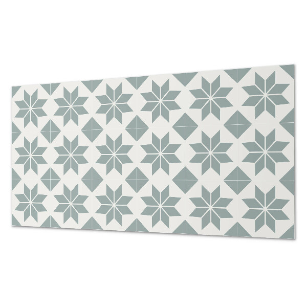 Panneau mural Motifs floraux dans un style géométrique