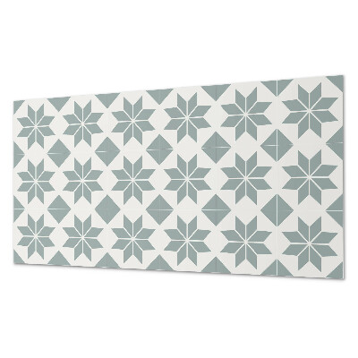 Panneau mural Motifs floraux dans un style géométrique