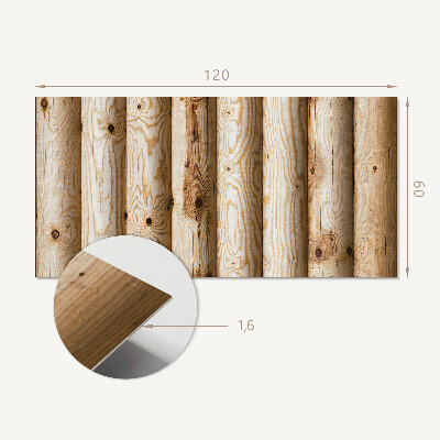 Panneau mural Motifs de grain de bois naturel