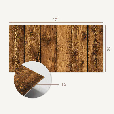 Panneau mural Des planches de bois avec une texture unique