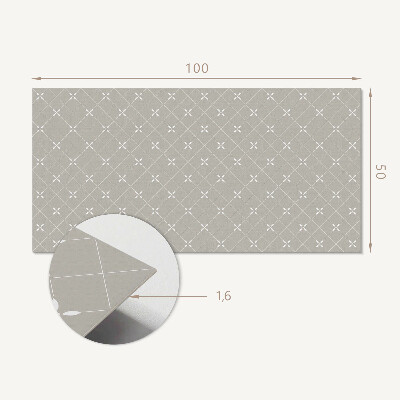 Panneau mural Un motif en losange dans une version géométrique