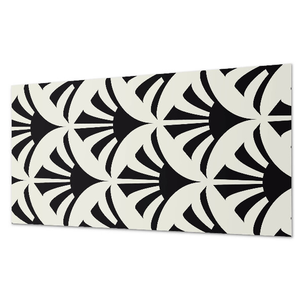 Panneau décoratif mural Des accents verts dans un style abstrait