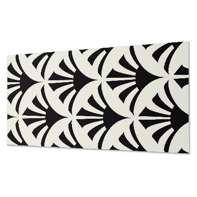 Panneau décoratif mural Des accents verts dans un style abstrait