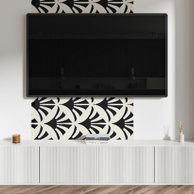 Panneau décoratif mural Des accents verts dans un style abstrait