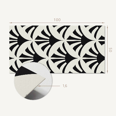 Panneau décoratif mural Des accents verts dans un style abstrait