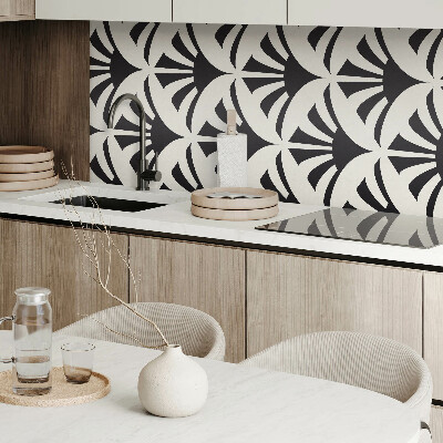 Panneau décoratif mural Des accents verts dans un style abstrait