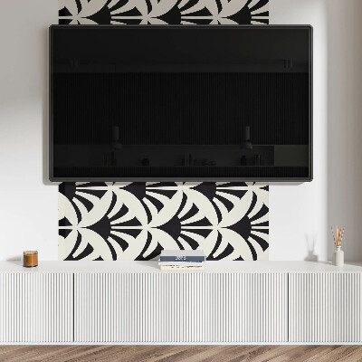 Panneau décoratif mural Des accents verts dans un style abstrait