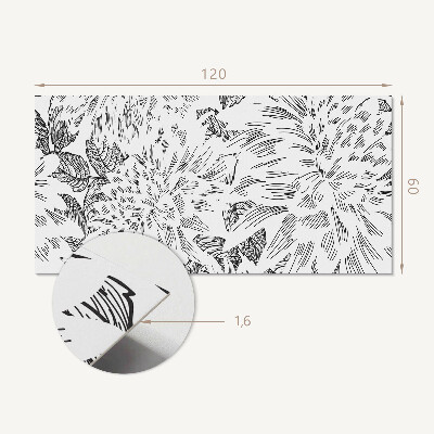 Rev?tement mural Motif floral avec des feuilles vertes