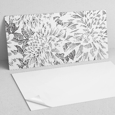 Rev?tement mural Motif floral avec des feuilles vertes