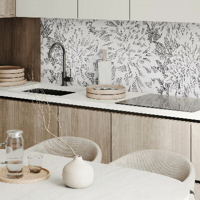 Rev?tement mural Motif floral avec des feuilles vertes