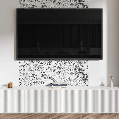 Rev?tement mural Motif floral avec des feuilles vertes