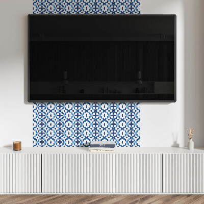 Panneau décoratif mural Motif floral en géométrie