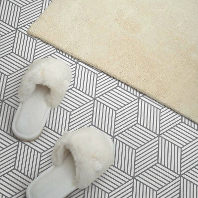 Panneau mural Feuilles hexagonales dans un style dynamique