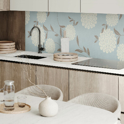 Panneau mural Motif floral avec des feuilles vertes