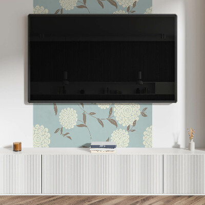 Panneau mural Motif floral avec des feuilles vertes