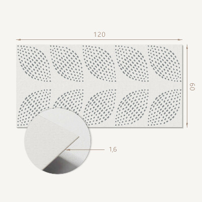 Rev?tement mural Motif feuillu ? pois