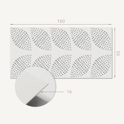 Rev?tement mural Motif feuillu ? pois