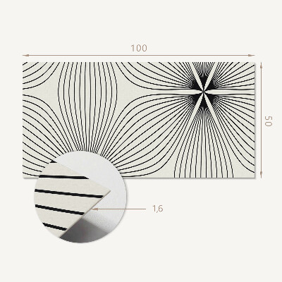 Panneau décoratif mural Motifs énergétiques aux lignes dynamiques