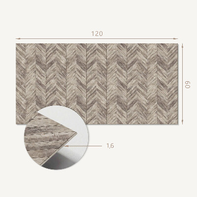Rev?tement mural Planche ? chevrons