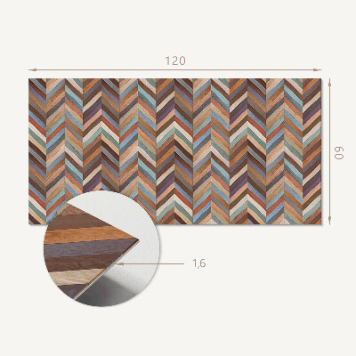 Panneau décoratif mural Motif ? chevrons façon bois