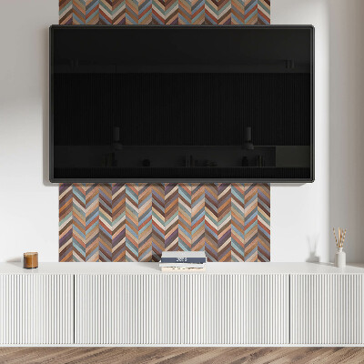 Panneau décoratif mural Motif ? chevrons façon bois