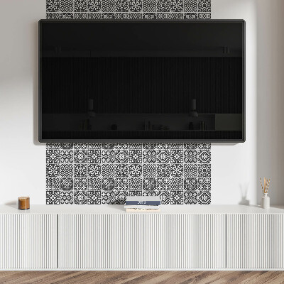 Panneau mural Motifs géométriques dans les carreaux