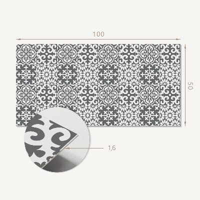 Panneau décoratif mural Motifs décoratifs sur les carreaux
