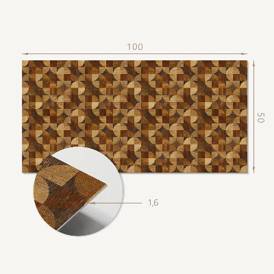 Panneau décoratif mural Un motif inspiré de la géométrie du bois