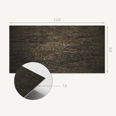 Panneau décoratif mural Motif bois avec graphismes