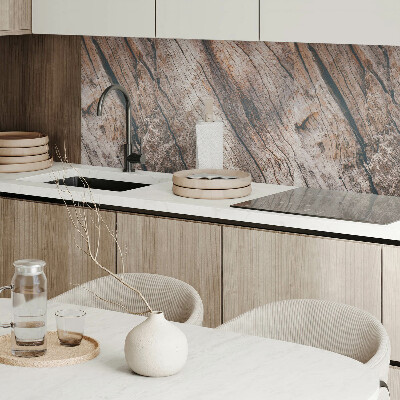 Panneau mural Motif en bois avec dessins