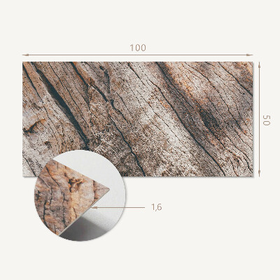 Panneau mural Motif en bois avec dessins