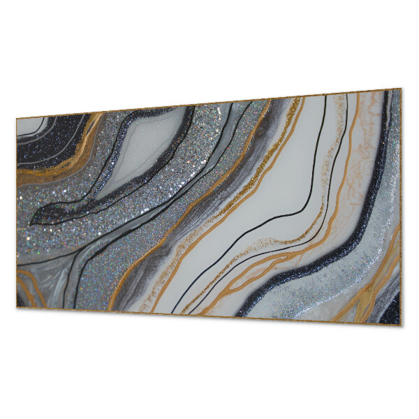 Panneau mural Vagues abstraites avec effet de lumi?re