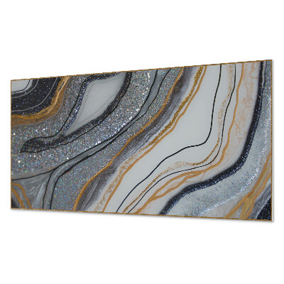 Panneau mural Vagues abstraites avec effet de lumi?re