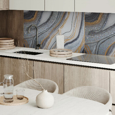 Panneau mural Vagues abstraites avec effet de lumi?re