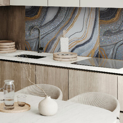 Panneau mural Vagues abstraites avec effet de lumi?re