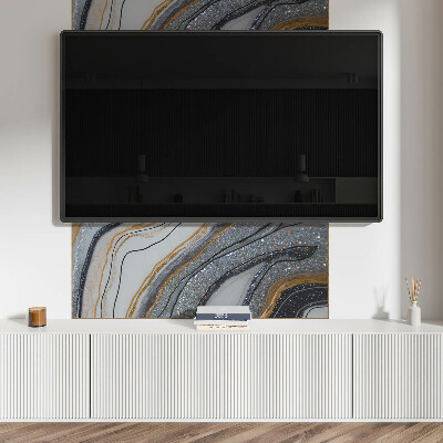 Panneau mural Vagues abstraites avec effet de lumi?re