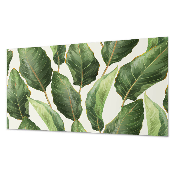Panneau mural Motif de feuilles tropicales