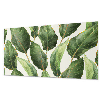 Panneau mural Motif de feuilles tropicales