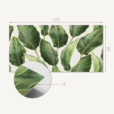 Panneau mural Motif de feuilles tropicales